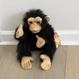 NWT Folkmanis Baby Chimpanzee Hand Puppet Plush Toy Stuffed Animal